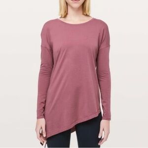 Lululemon To The Point Long Sleeve Tee – Pink, Size 12